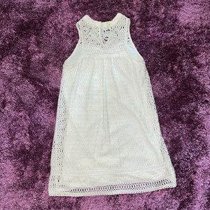 Off White high neck crochet dress